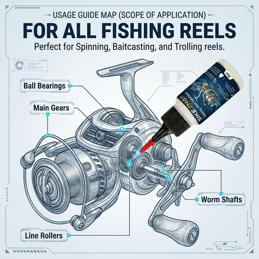Fishing Reel Oil and Grease Lu - Reel Lubricant avaliação e preço