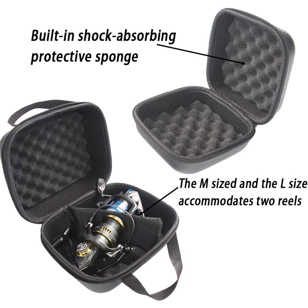 JSFUN Fishing Reel Case S/M/L  - Spincast Reel avaliação e preço