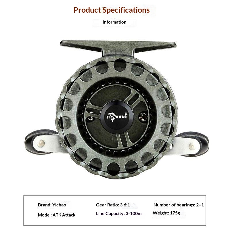 YI CHAO Atk Raft Fishing Reel  - Ice Fishing Reel avaliação e preço
