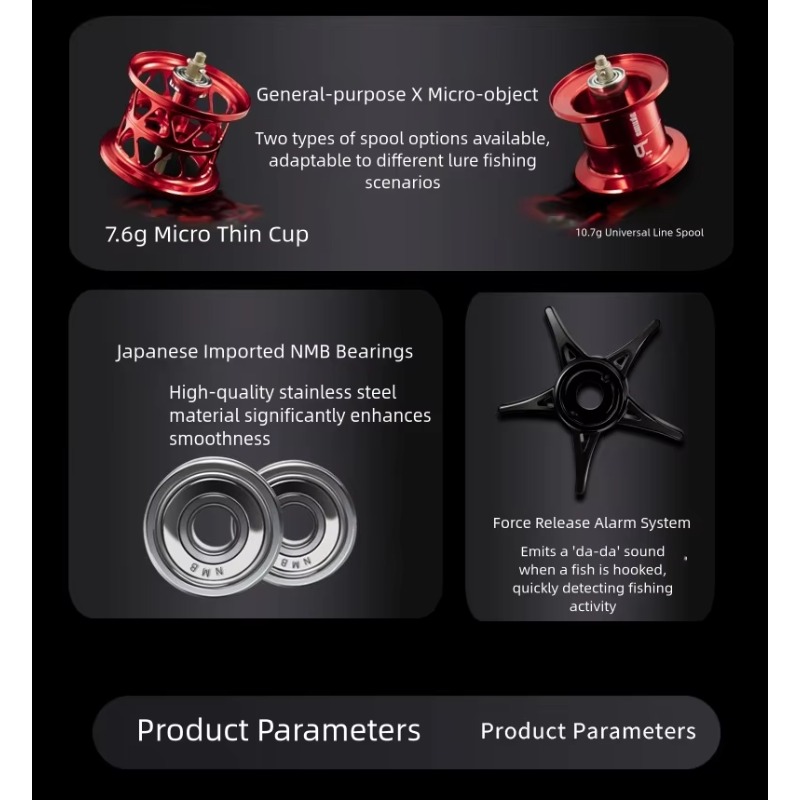 P1 Casting Reel, 7.3:1 Gear Ra - Reel Handle avaliação e preço