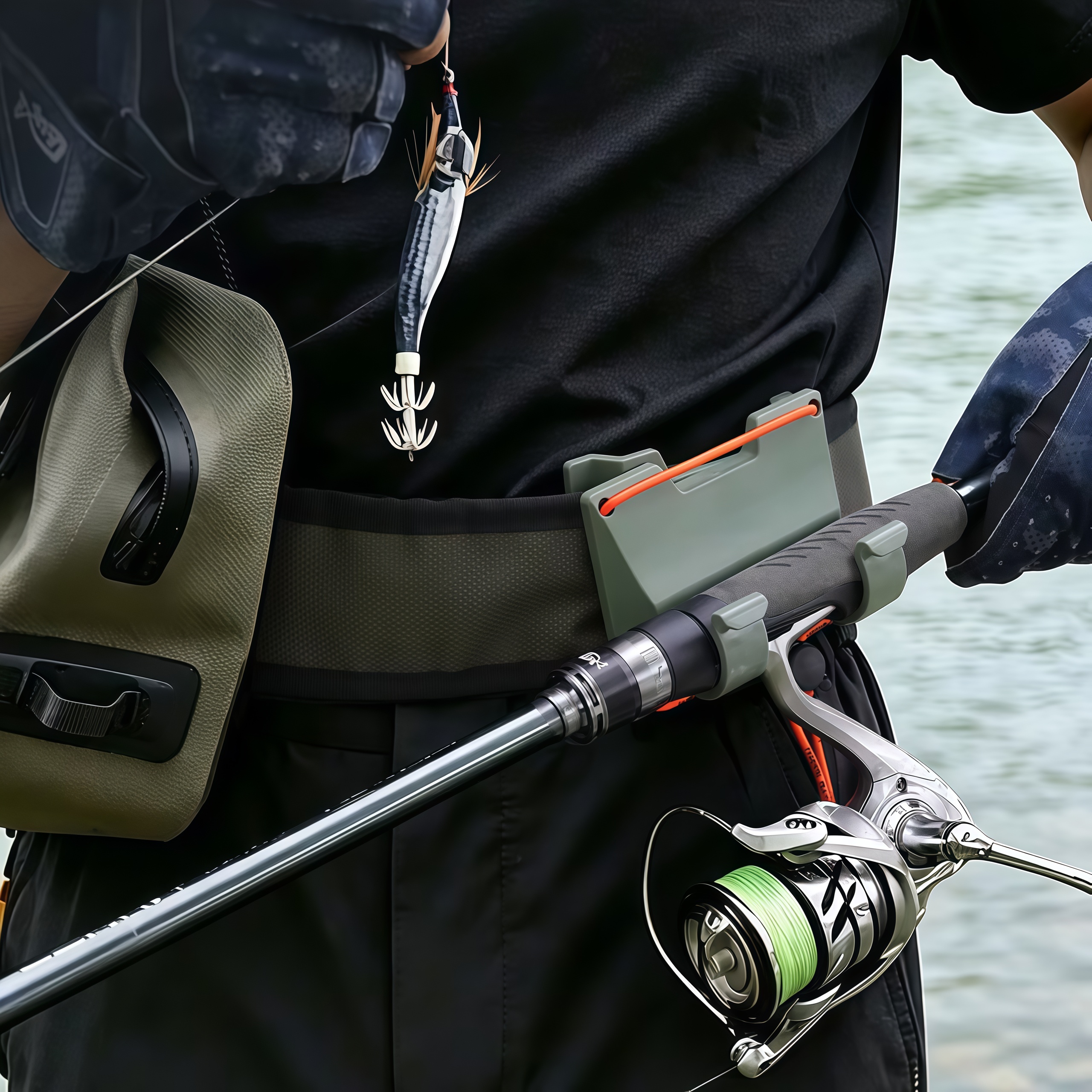 DEUKIO Outdoor Belt Clip Rod H - Fly Reel avaliação e preço