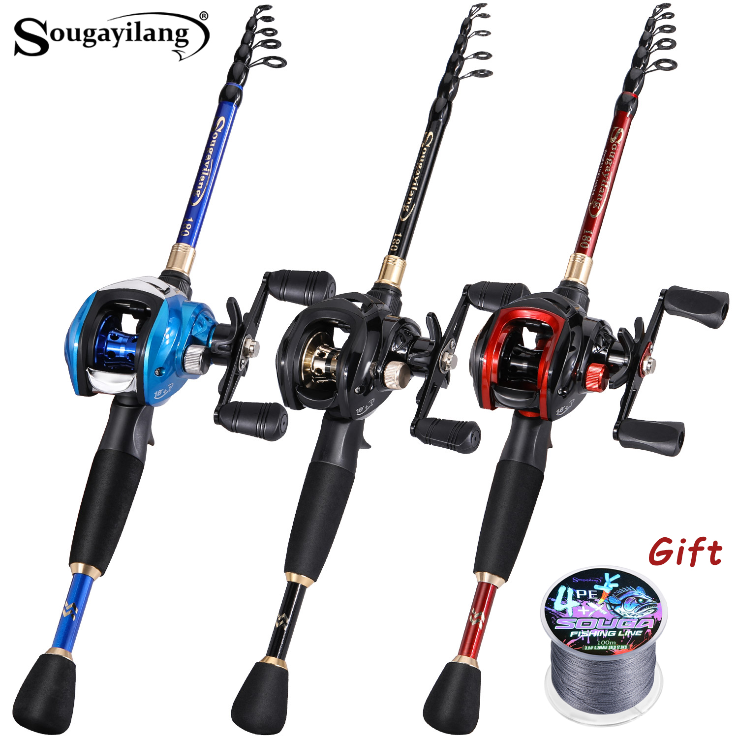 Sougayilang Fishing Set with C - Spincast Reel avaliação e preço