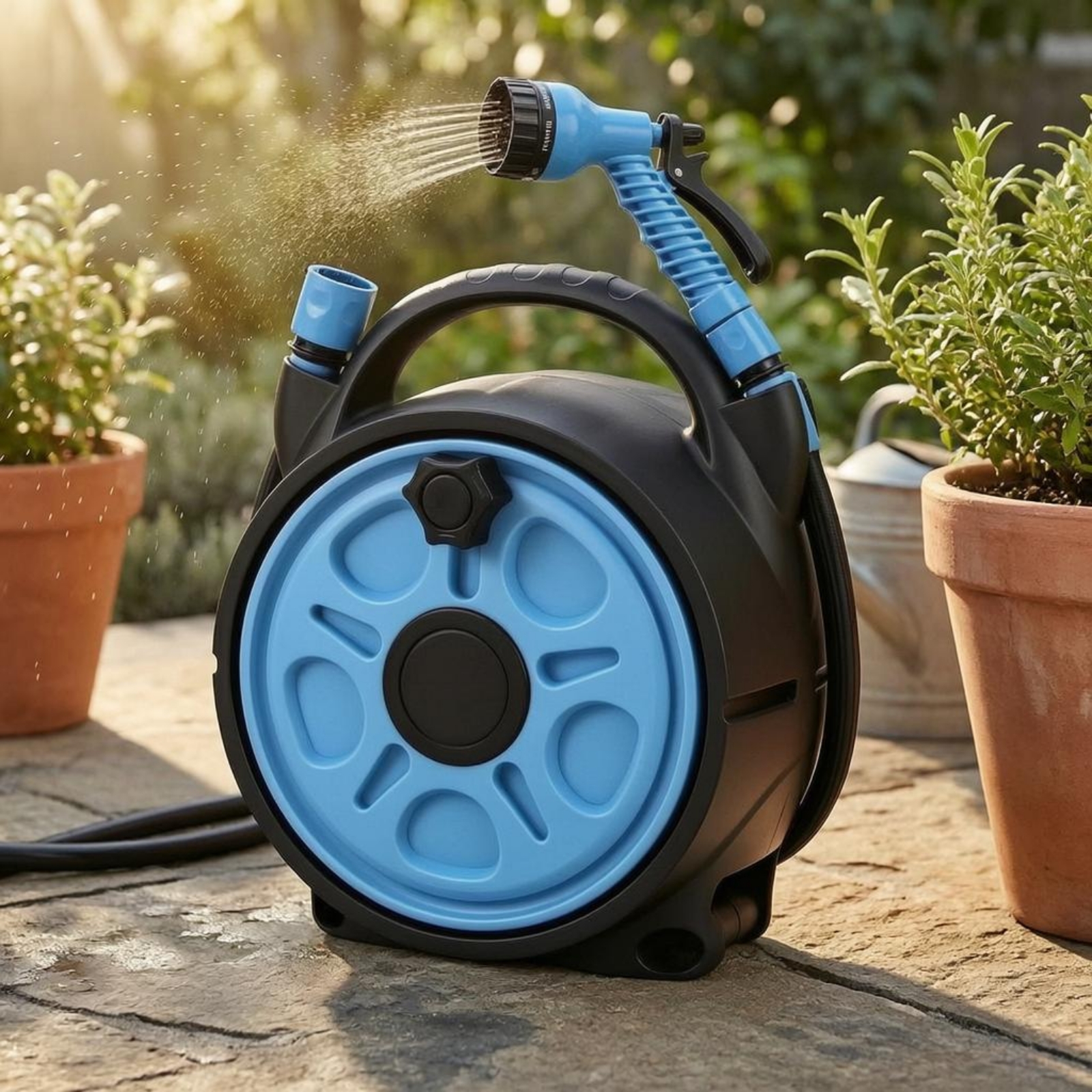Hose Reel Sprayer Portable Car - Reel Handle avaliação e preço