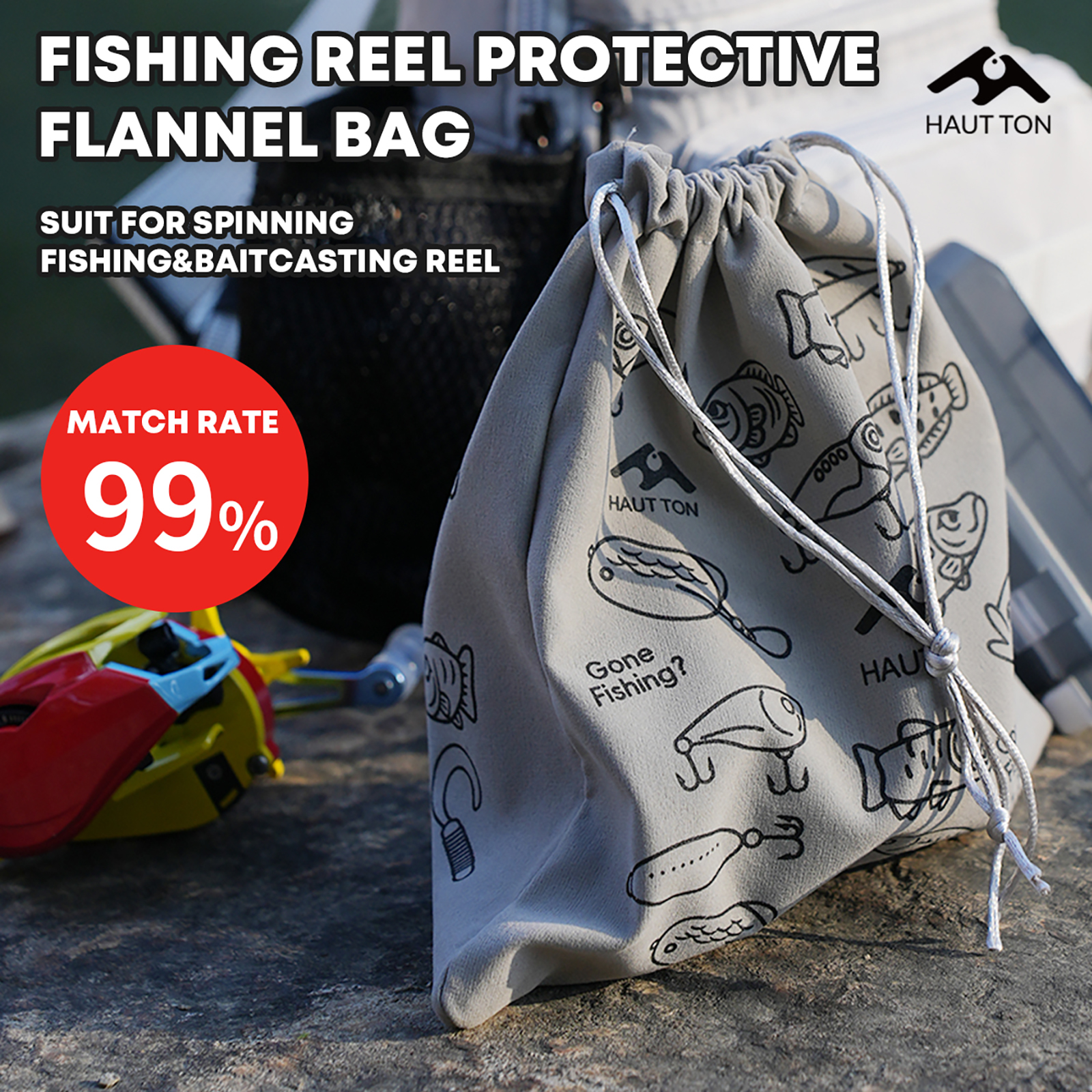 HAUT TON Fishing Reel Protecti - Trolling Reel avaliação e preço