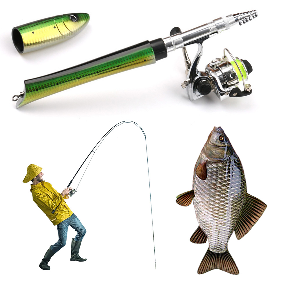 Portable Fish Shaped Fishing R - Ice Fishing Reel avaliação e preço