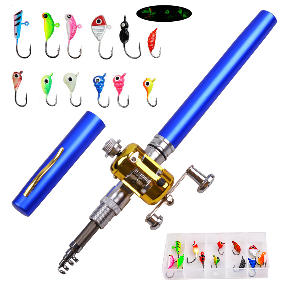 Mini ice fishing rod Combo wit - Ice Fishing Reel avaliação e preço